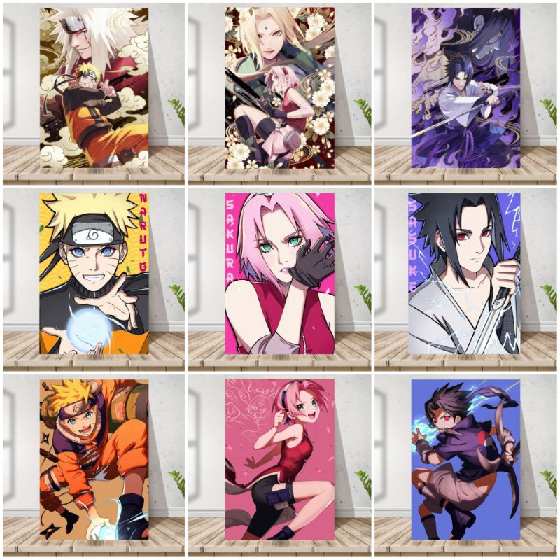 Placa Decorativa em MDF - Naruto, Akatsuki