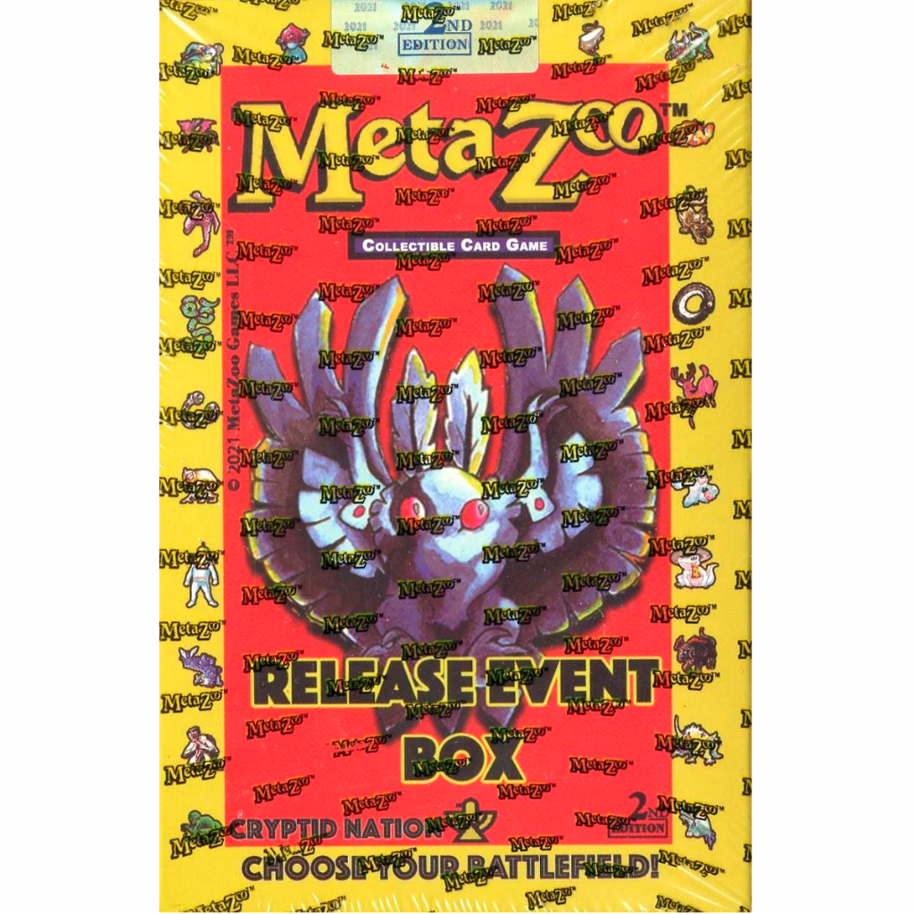 Metazoo Cryptid Nation Release Event Box Cartas Inglês TCG