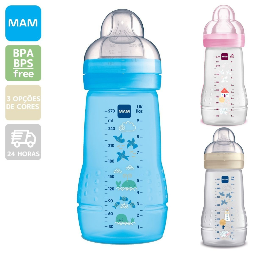 Mam Biberon Easy Active baby bottle 270ml Azul