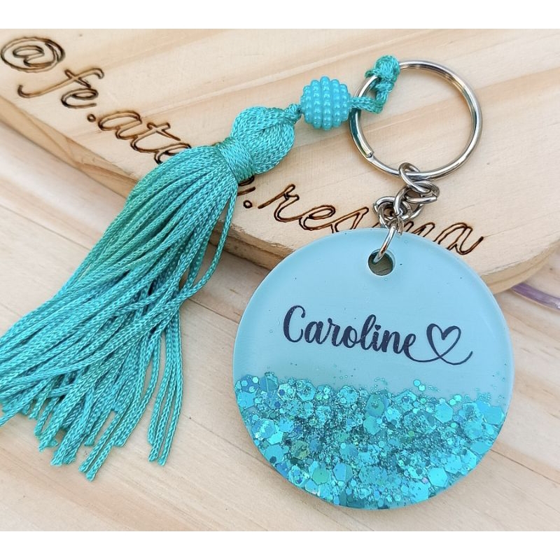 Chaveiro tag personalizado em resina | Shopee Brasil