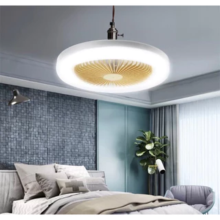 Ventilador De Teto Com Led Lâmpada Novo Com Controle Remoto Branco