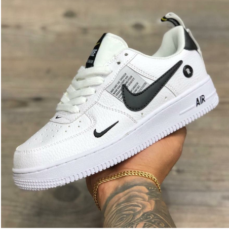 Tênis LV8 Air Force Nike Branco Preto Oferta - Escorrega o Preço