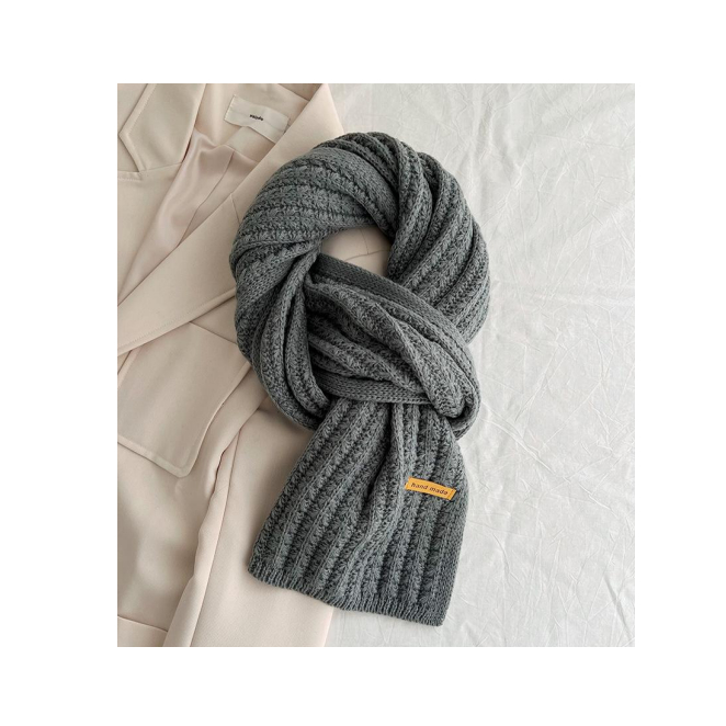 Cachecol De Lã Grosso Unissex Longo Inverno Super Quentinho