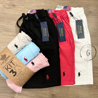 Kit 3 Shorts Masculinos Três Shorts Mauricinho Bermuda Sarja