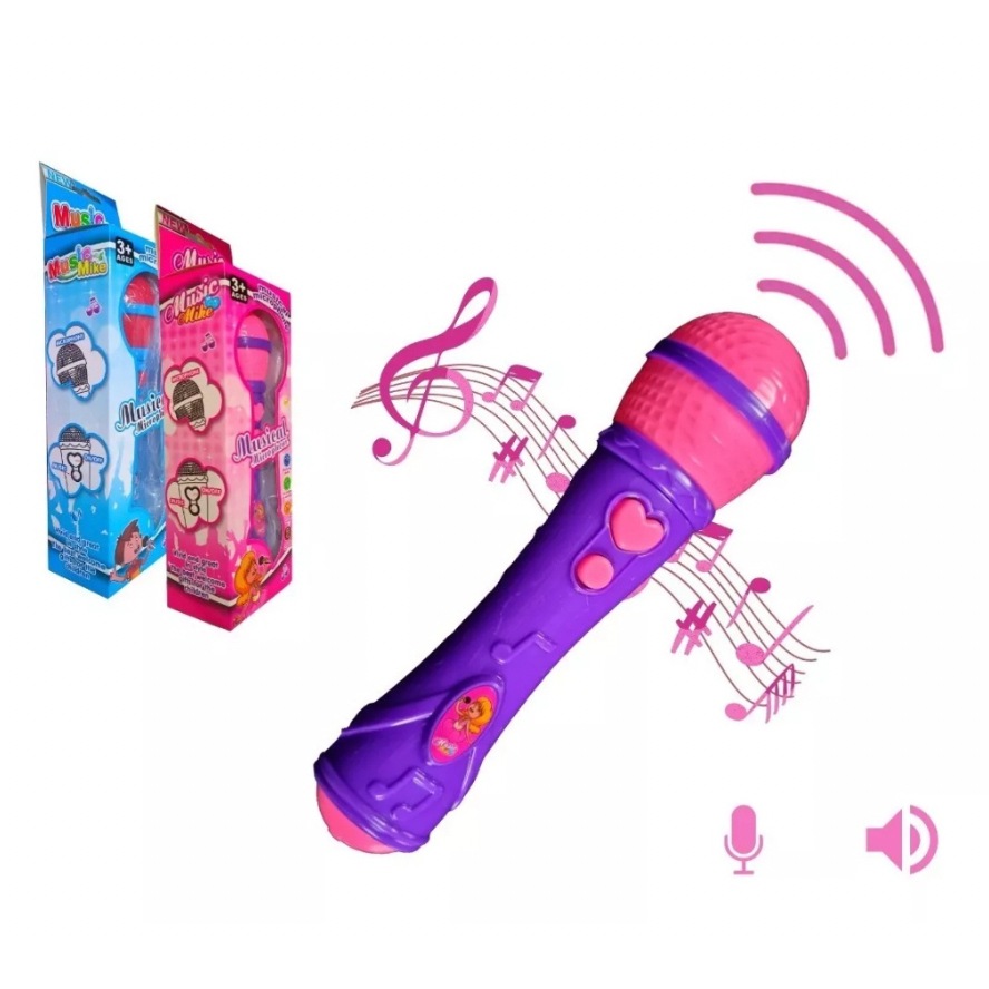 Microfone Karaokê Infantil com Bluetooth Prata - Toyng - Alves Baby