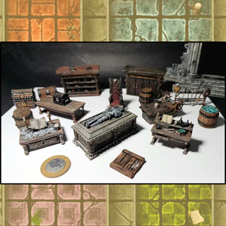 Kit de Miniaturas For The Quest - Hero Quest - RPG - Boardgames - 16 peças