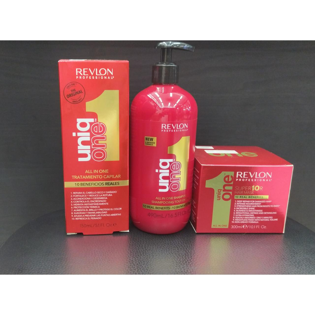 Revlon Kit Uniq One 10 in 1 Shampoo 490ml + Mask 300ml + Hair