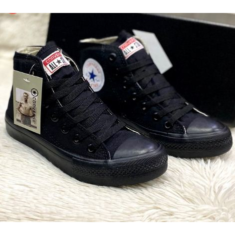 Tênis cano alto all star todo preto vulcanizado Envio Imediato!!!