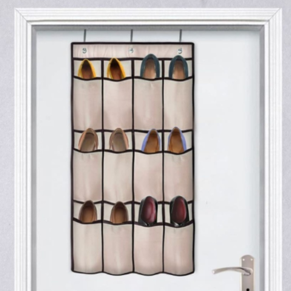Sapateira Vertical de Porta Parede Organizador de Sapatos para 12 Pares ...
