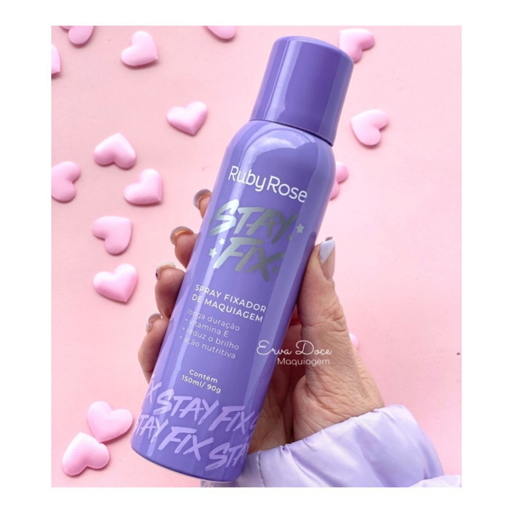 Spray Fixador De Maquiagem Stay Fix Ruby Rose Shopee Brasil