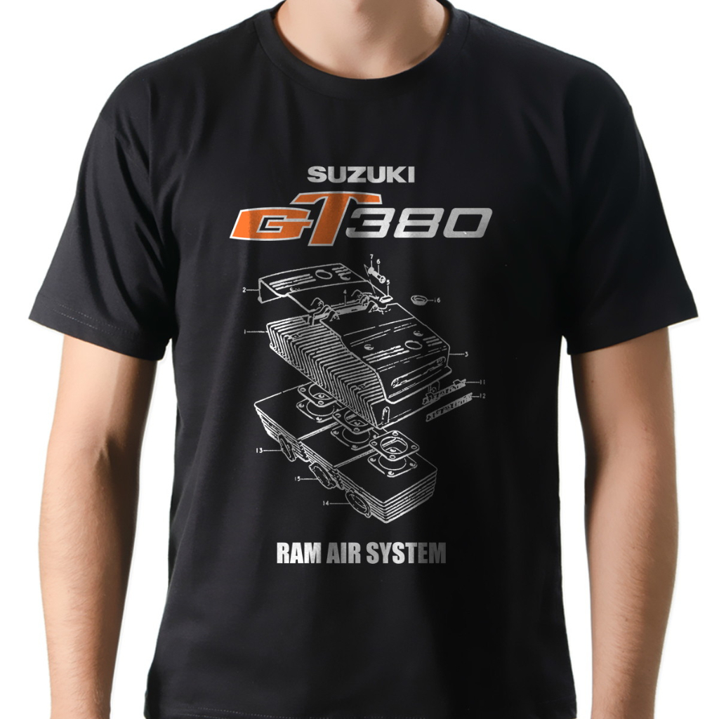 Camiseta Camisa Moto Suzuki GT 380 2 Tempos 100% Algodão