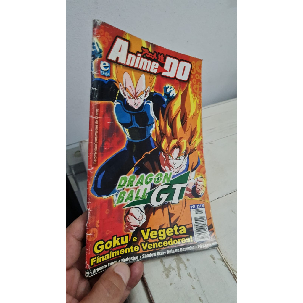Revista Anime Do n° 21 Dragon Ball GT Goku e Vegeta !-Escala