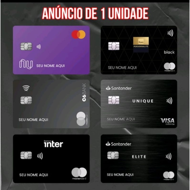 Película Adesiva Cartão de Crédito Variadas