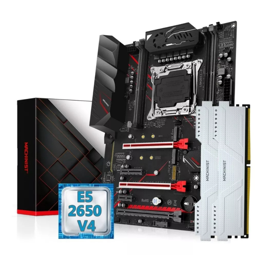 Kit Intel Xeon E5 2650 V4 Com Placa Mãe X99 E5 MR9A Pro Max E