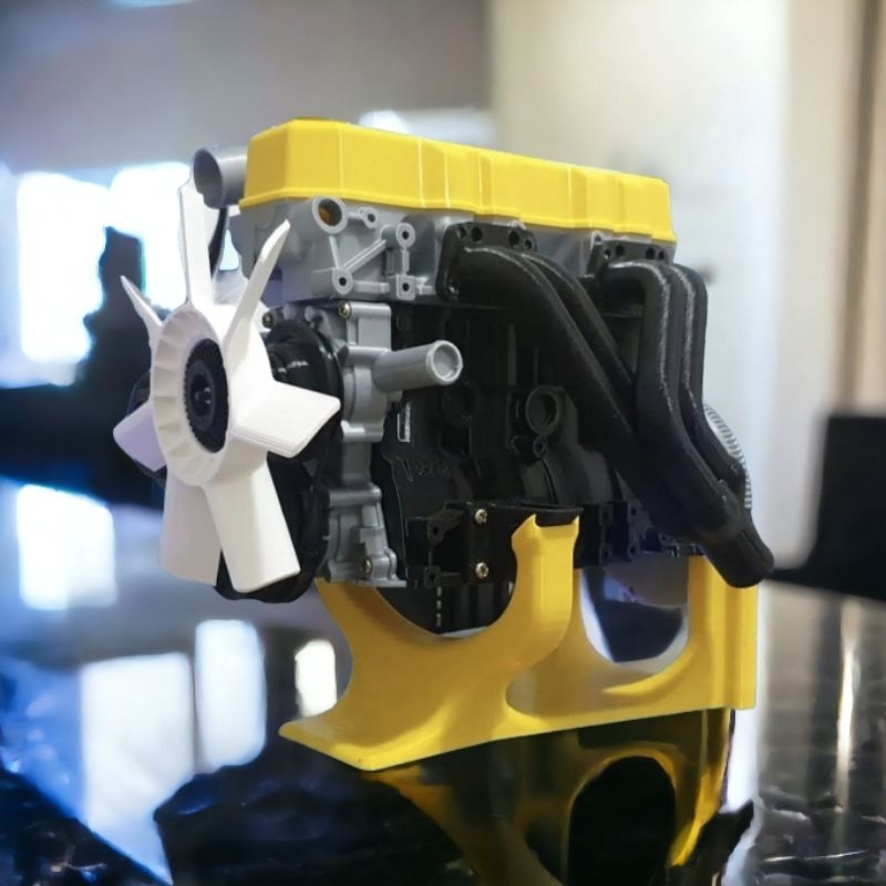 Subconjuntos Para Motor 4c Funcional Fabricado Via Impressão 3d. Decoração, treinamento e presente