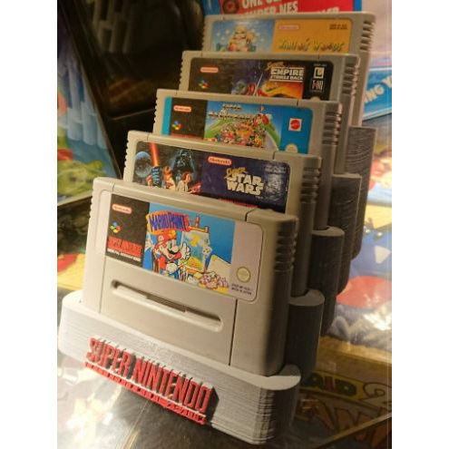 Suporte para CARTUCHO SNES com logotipo Super Nintendo