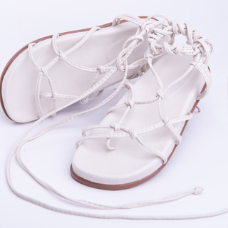 Papete Feminina Sandalia Birken  Amarração Tiras Soft