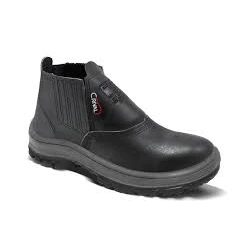 Bota Botina Seguranca Protecao Couro Crival Bico Pvc Obra Pedreiro Solado Bidensidade Cp080 Super Promoção