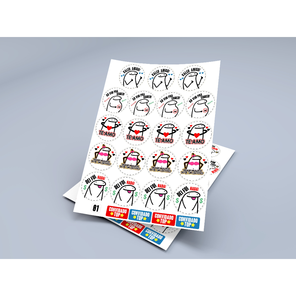 100 Adesivos Flork Hora Gravata e Sapatinho Casamento