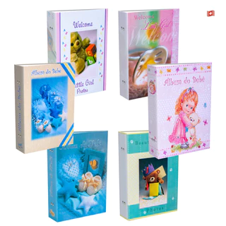 Álbum de fotos 10x15/208 bebê menina menino gestante princesa principe em Oferta na Shopee