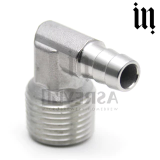 Espigão L 3/8 Em Aço Inox 304 Com Rosca Macho 1/2"