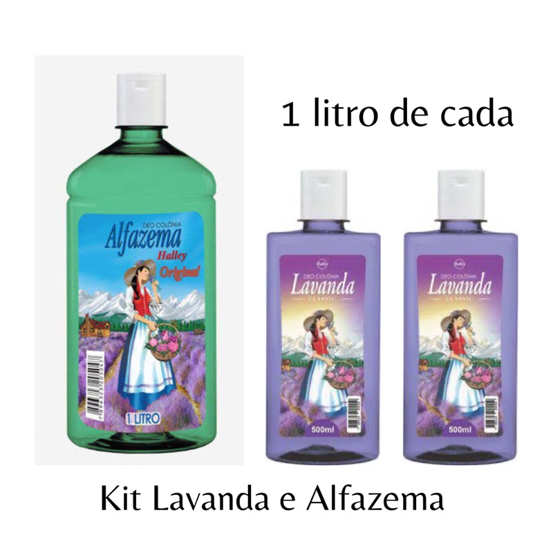 Kit 1L Alfazema e 2un Lavanda 500ml | Shopee Brasil