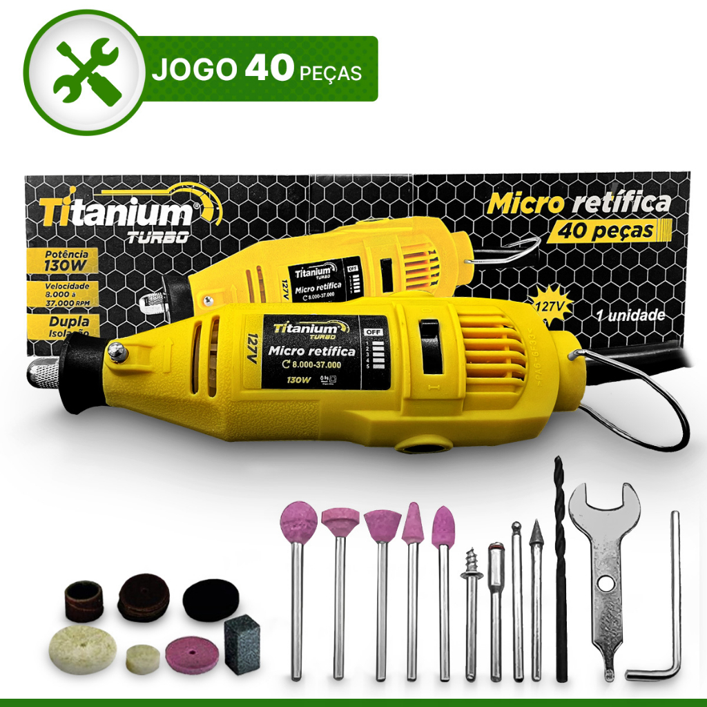 Mini Retifica Portátil Eletrica Lixadeira Com Acessorios 220v | Shopee ...
