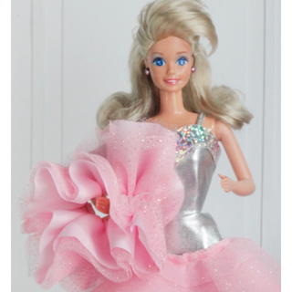 Vestido Princesa Belli Barbie Paete Pink e Dourado - Roupa