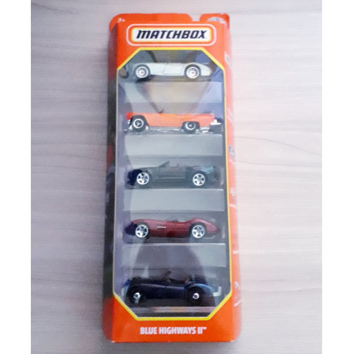 MATCHBOX BLUE HIGHWAYS II(PACK COM 5 CARRINHOS) | Shopee Brasil