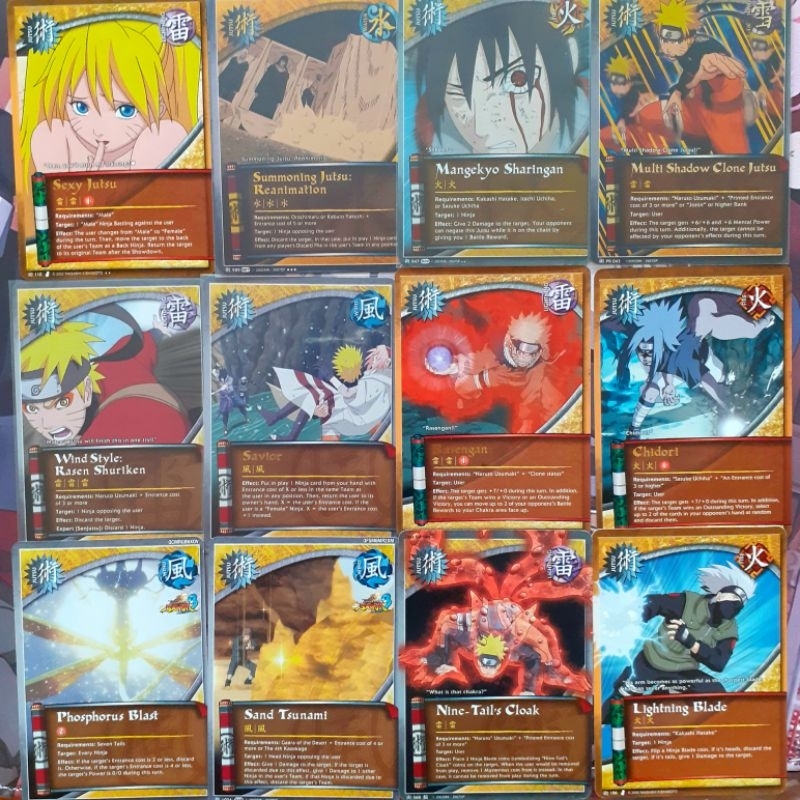 CCG S1 まとめて Naruto Shippuden Collectible Card Game CCG ( Jutsu ) 1° Edição