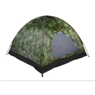 Barraca de Camping Camuflada p/ 3 Pessoas Praia Acampamento Rave Viagem Trilha Tamanho Família c/ Mosqueteiro e