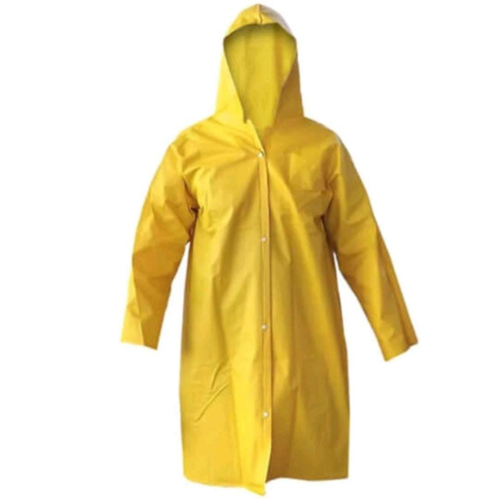 Capa de Chuva de PVC Forrada Amarela