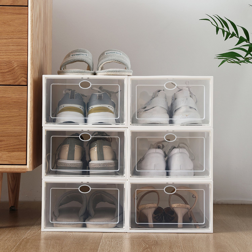 Kit 3 Caixas Organizadoras de plástico para Sapatos Tênis Chinelos ...