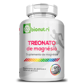 Treonato de Magnésio 120 Cápsulas 500mg Bionutri