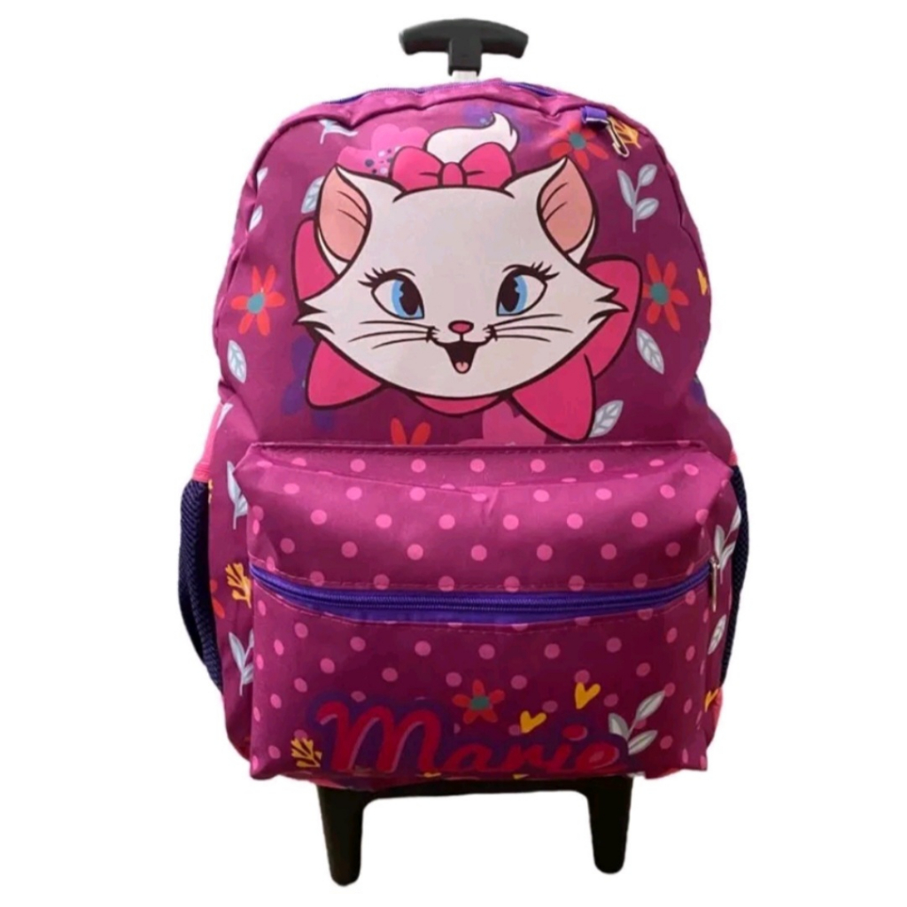 Mochila Escolar Gatinha Marie Com Rodinhas | Shopee Brasil