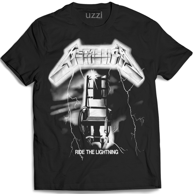 Camiseta Metallica Ride The Lightning Camisa de Rock PB