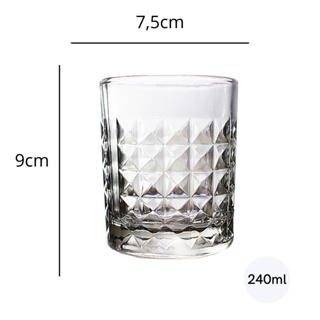 Jogo 6 Copos Whisky Egípcio Vidro Reforçado Premium Glass Copo - Desconto  no Preço