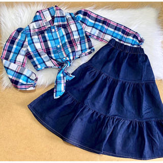 Zaad Store - Conjunto de saia + Croped xadrez a cara do Sao joao!  Simplesmente lindíssimo!! 😍  #conjuntofeminino#conjuntoxadrez#moda#lookdodia#influencer#belledalto#raffamoreira#