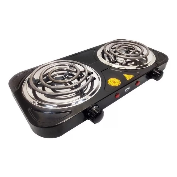 Fogão Cooktop Elétrico Fogareiro 2 Bocas 2.000 Watts