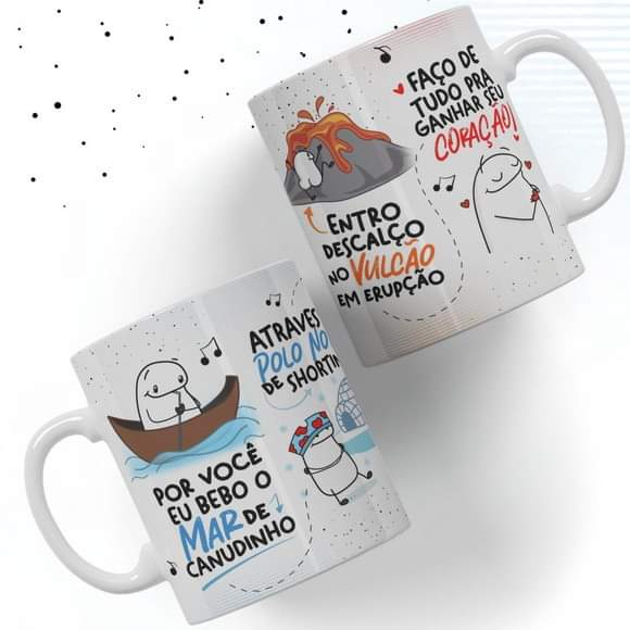 Caneca Mágica Flork Meme Dia Dos Namorados Meu Amor Por Você