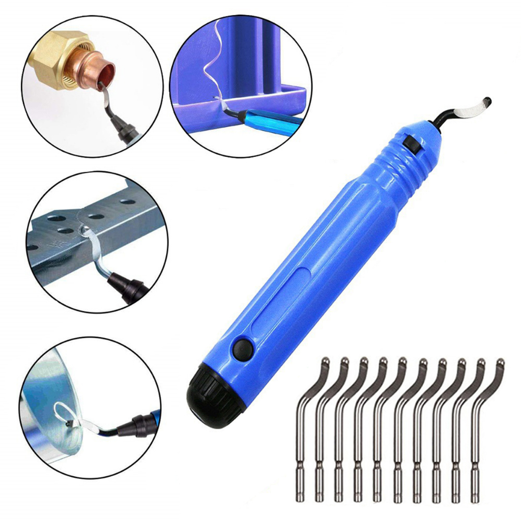 Escareador Rebarbador Caneta Kit Com 10 Lâminas (rasquete) Removedor de rebarbas artesanato resina epoxi plásticos