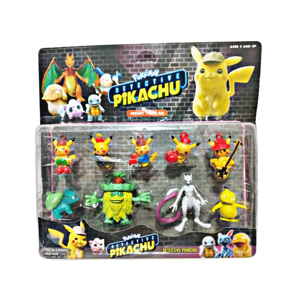 Kit 24 Miniaturas Pokémon Brinquedo Sortidos 3,5cm No Brasil