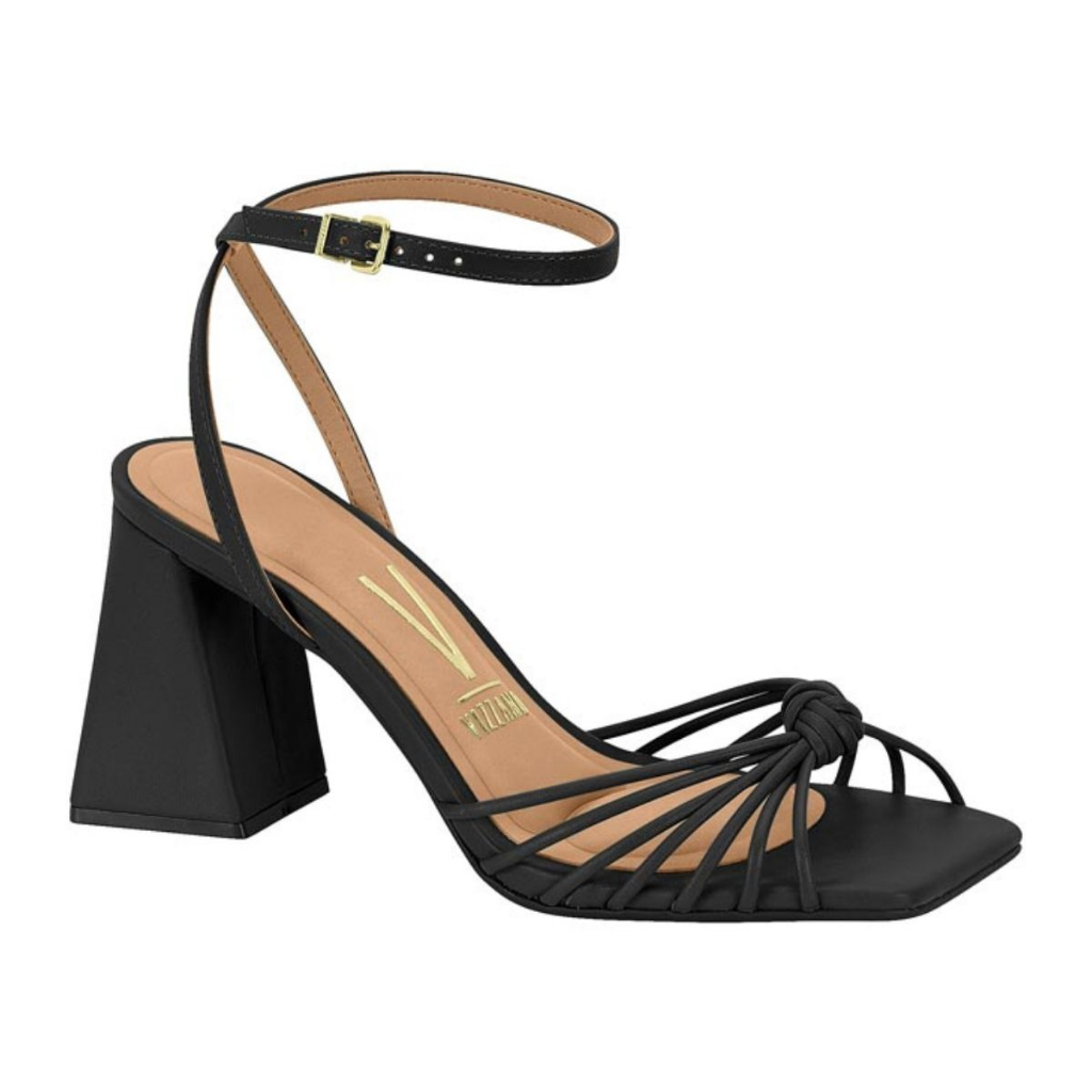 Sandalia Nó Salto Grosso Confortavel Vizzano Lancamento | Shopee Brasil