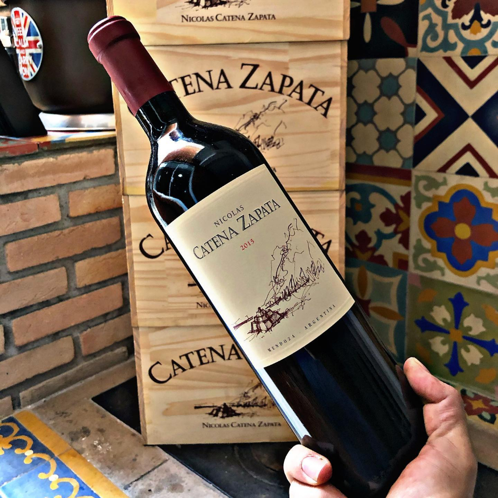 Vinho Argentino Nicolás Catena Zapata Caixa De Madeira 6 Unidades ...