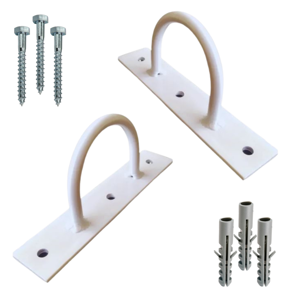 2 Kit Suporte Teto Parede Balanço Rope Columpio Fita Trx Com Parafuso