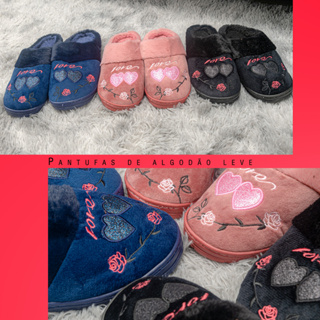Pantufa De Casa Feminina Menina Pelúcia Confortável