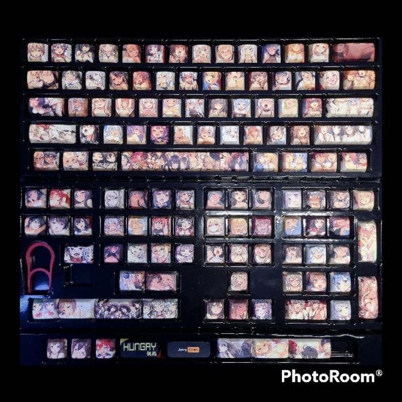 Keycaps para teclado mecânico, perfil XDA, Tema Anime hentai