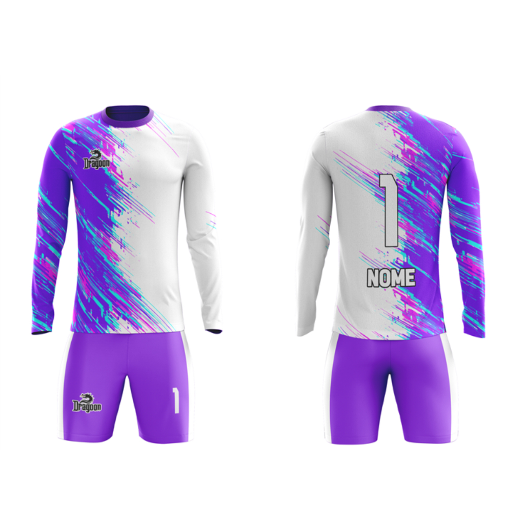Camiseta uniforme goleiro kit camiseta calção dry personalizado ...