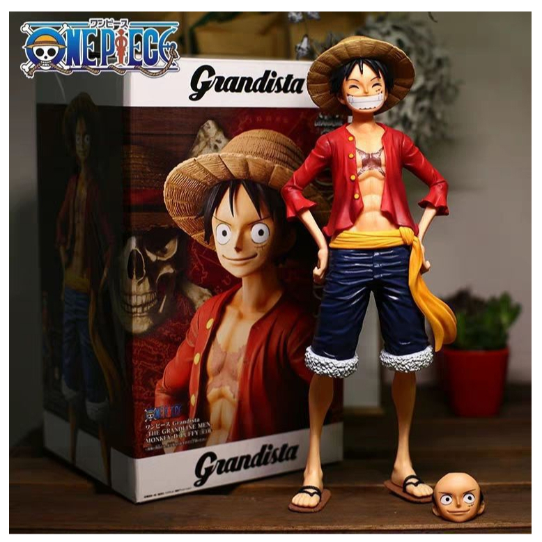 Action Figure Luffy One Piece Grandista Enfeite Coleção 28cm Anime Perfeito (Não acompanha caixa original)