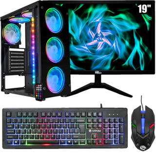 Computador PC Gamer Intel Core i7 3.6Ghz / Placa GeForce 4GB / 16GB RAM / SSD 480GB / Monitor 19"